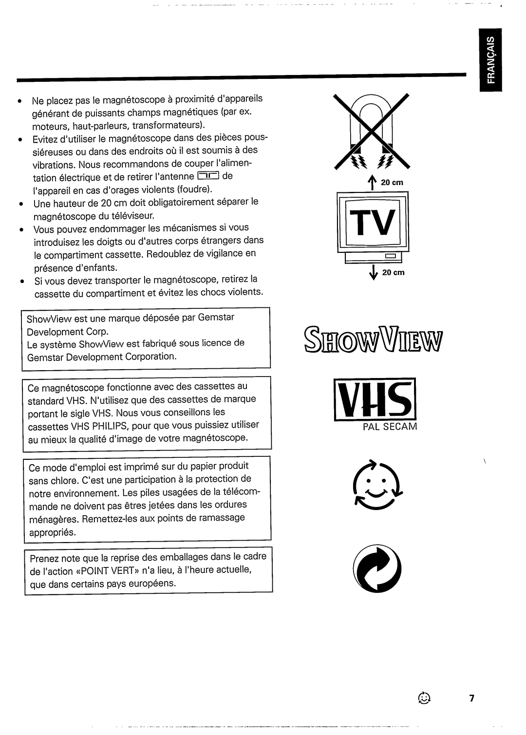 Philips VR637 manual 