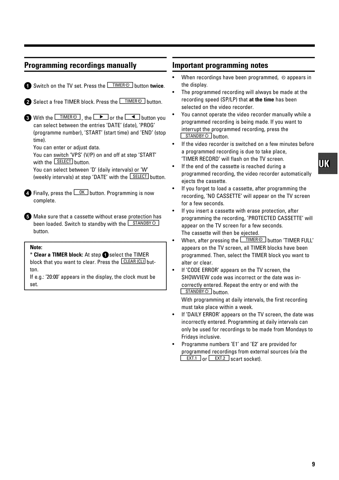 Philips VR675CG operating instructions ˇvı Xˇ ı, ˝zv v iXbTg w˝ 