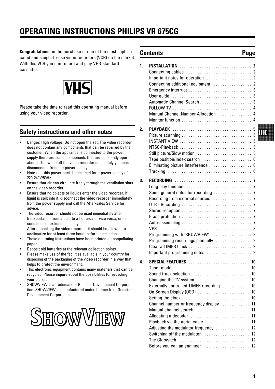 Philips VR675CG operating instructions DeTgOiXcV XchigjRiXdch eWXaXeh kg Decrv, Hv´z ¨ı vıy ı, Evˆz 