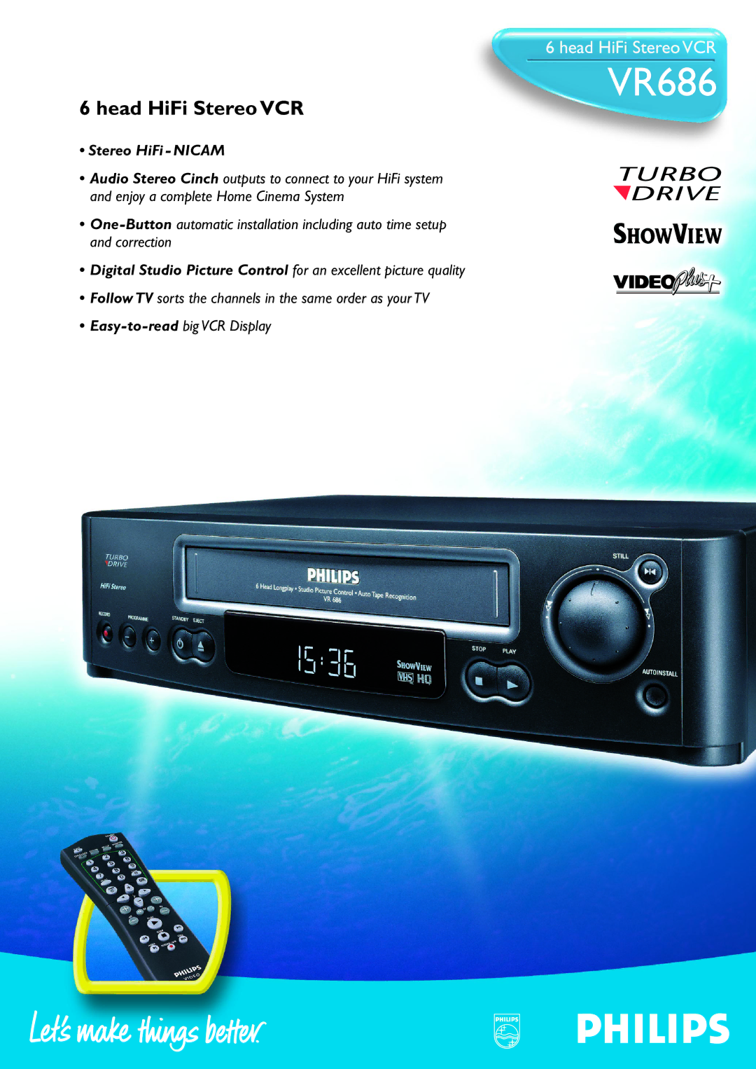 Philips VR686 manual 