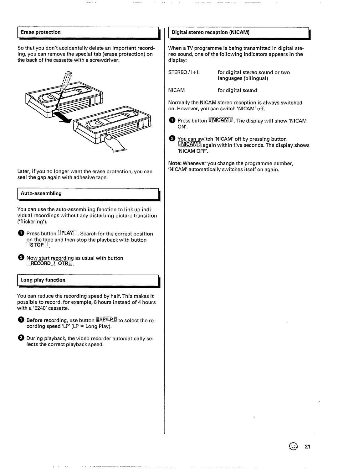 Philips VR727 manual 