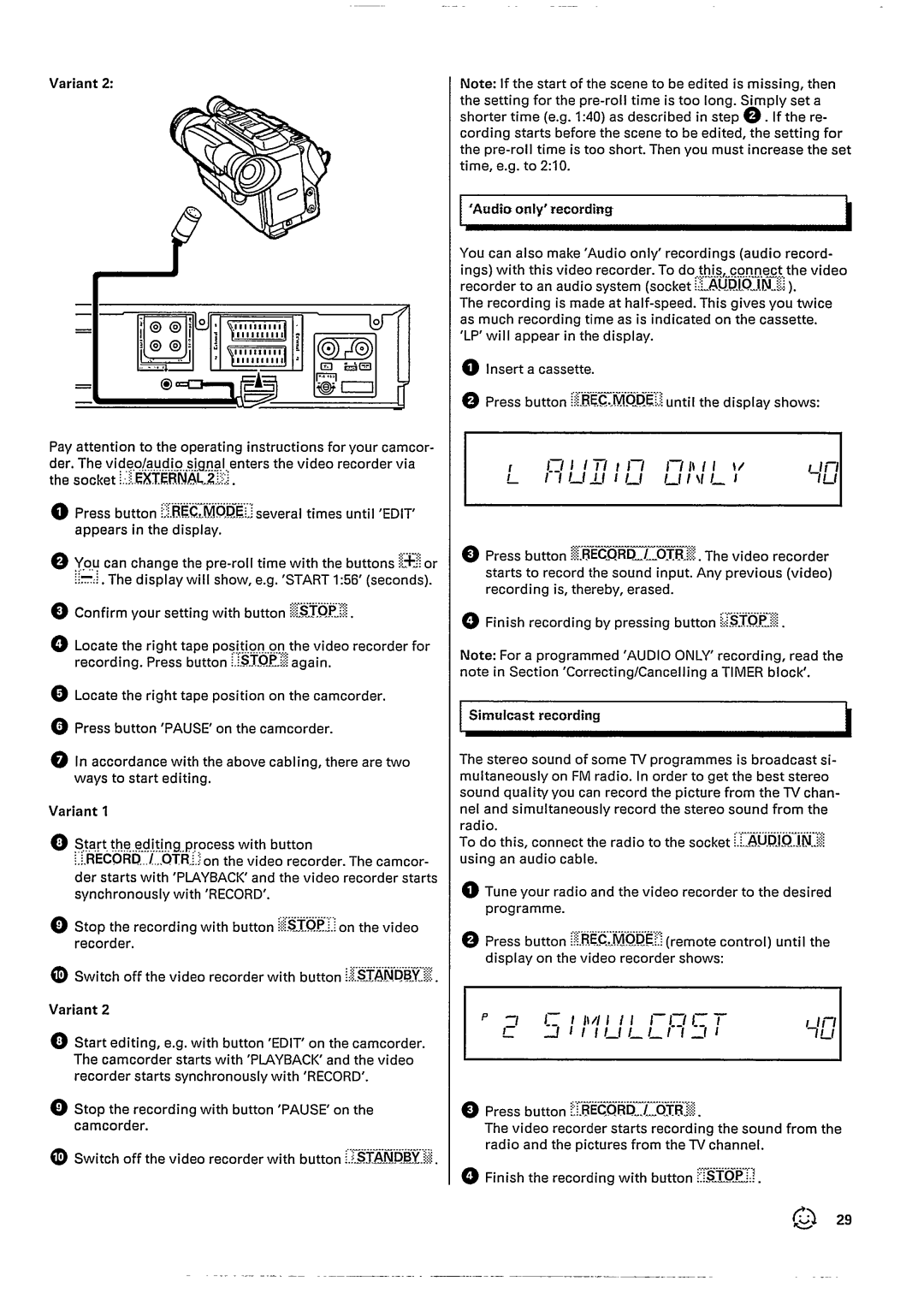 Philips VR727 manual 