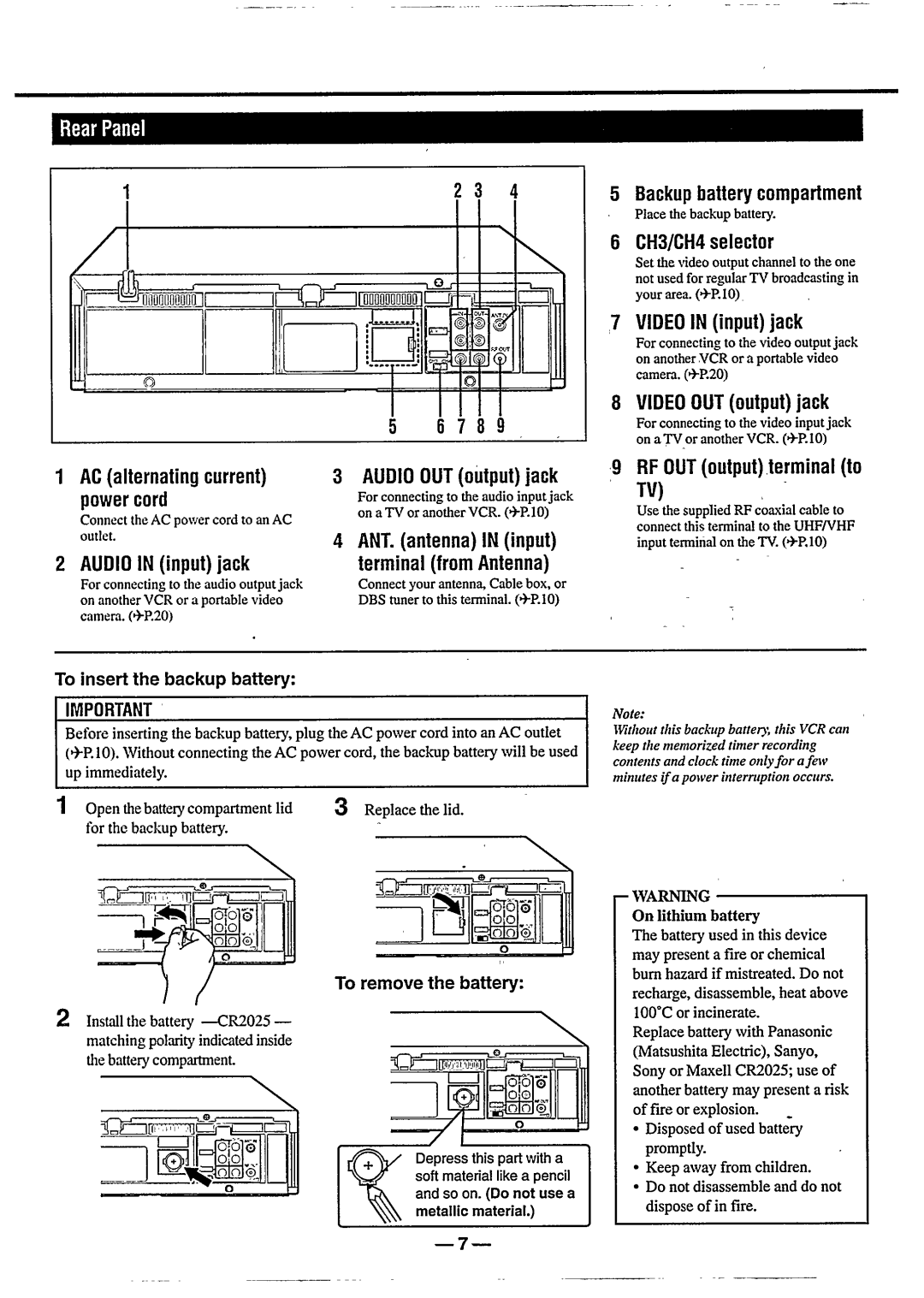 Philips VR788/50 manual 