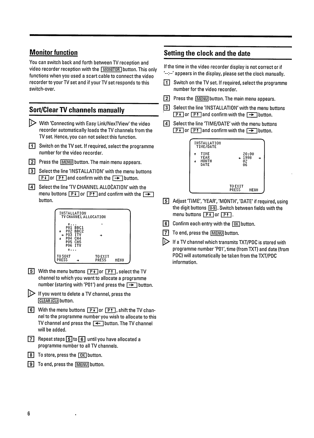 Philips VR800 manual 