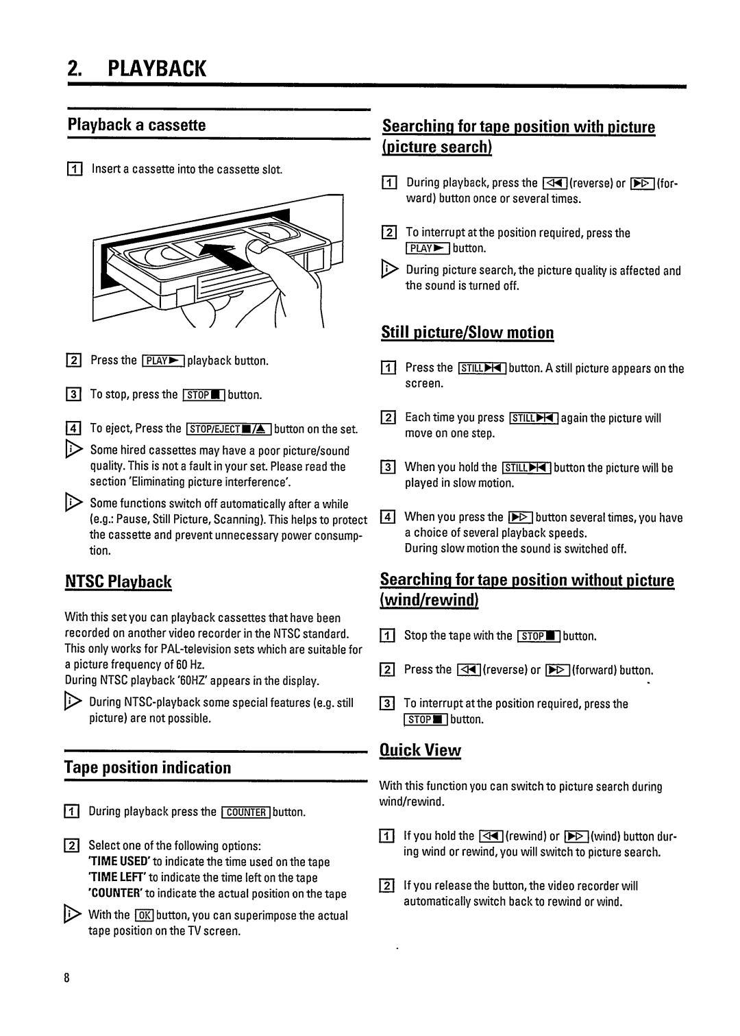 Philips VR800 manual 