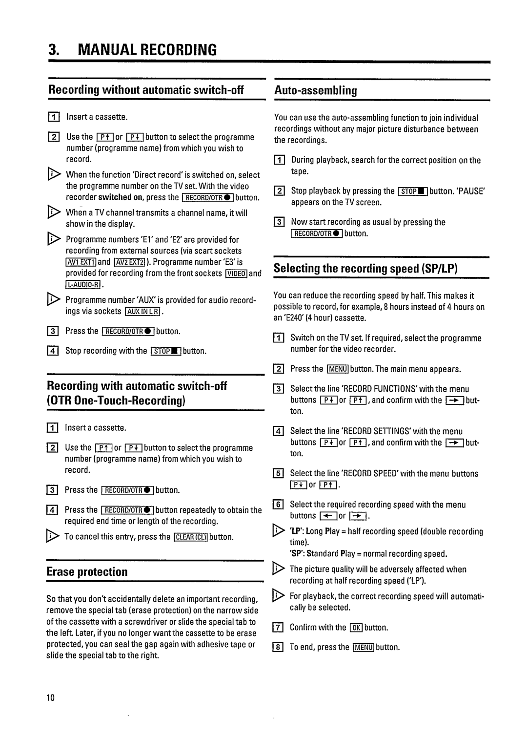 Philips VR800 manual 