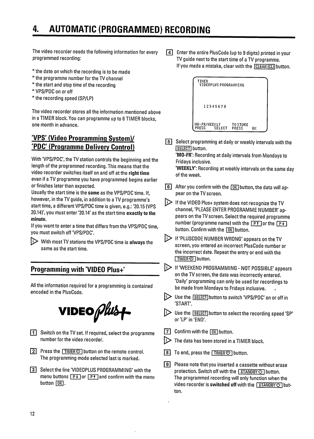 Philips VR800 manual 