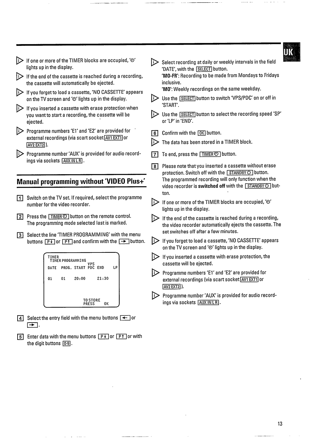 Philips VR800 manual 