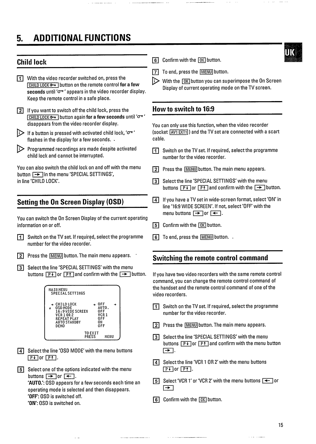 Philips VR800 manual 