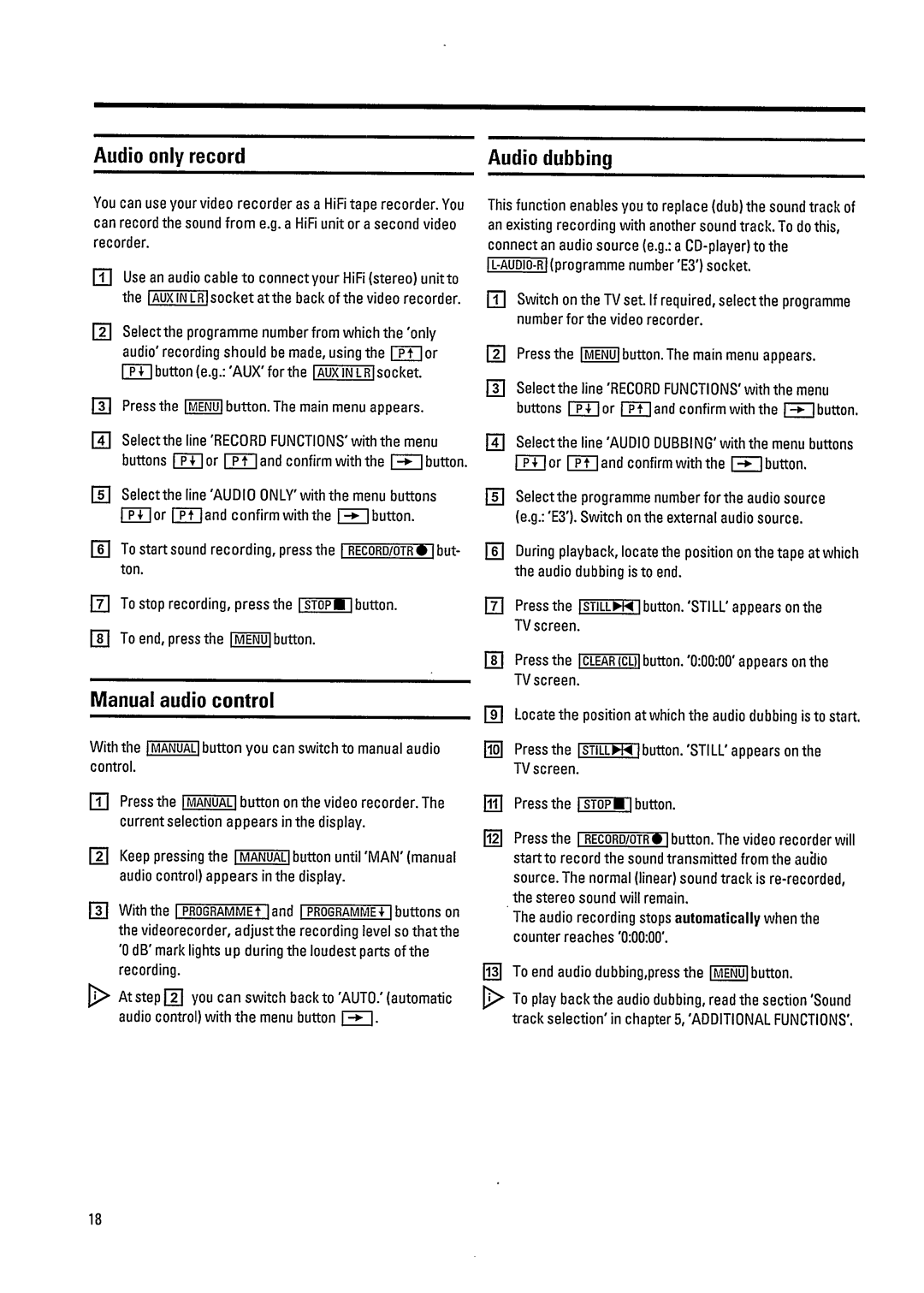 Philips VR800 manual 