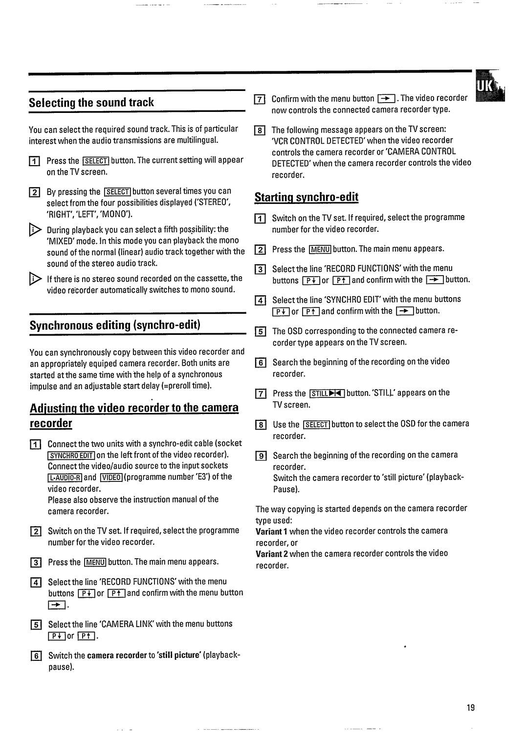 Philips VR800 manual 