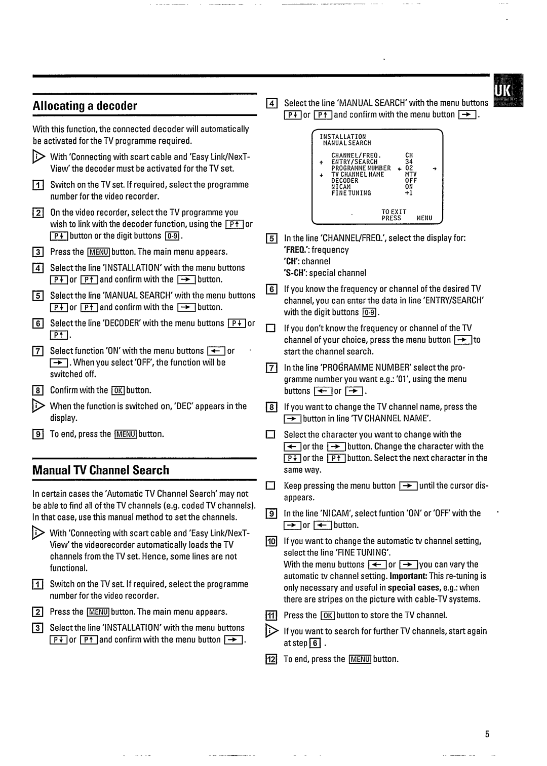 Philips VR800 manual 