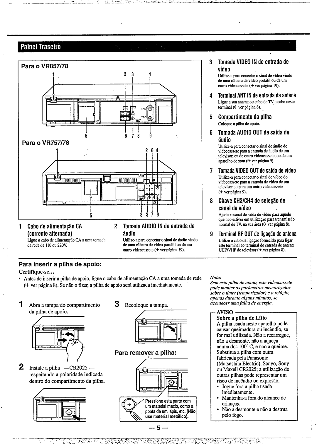 Philips VR778, VR878 manual 