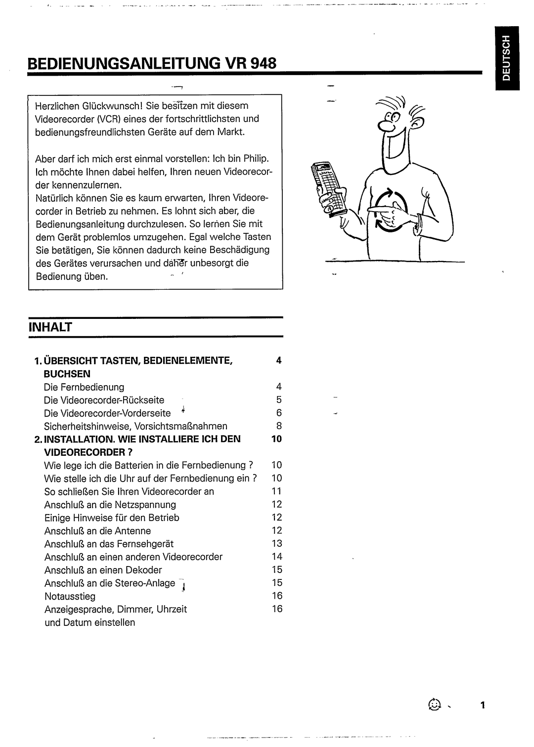 Philips VR948 manual 