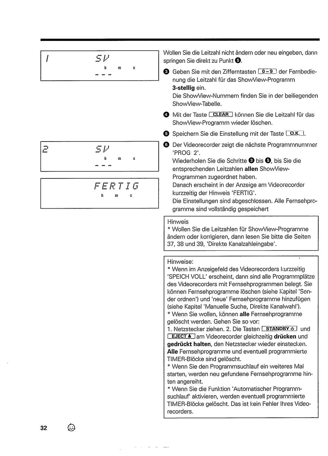 Philips VR948 manual 