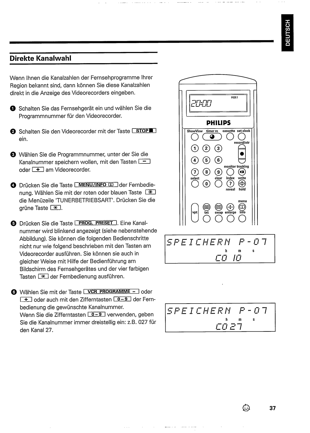 Philips VR948 manual 