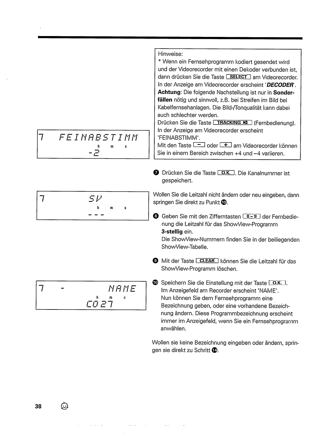 Philips VR948 manual 