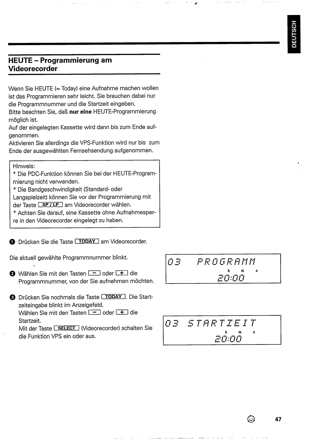 Philips VR948 manual 