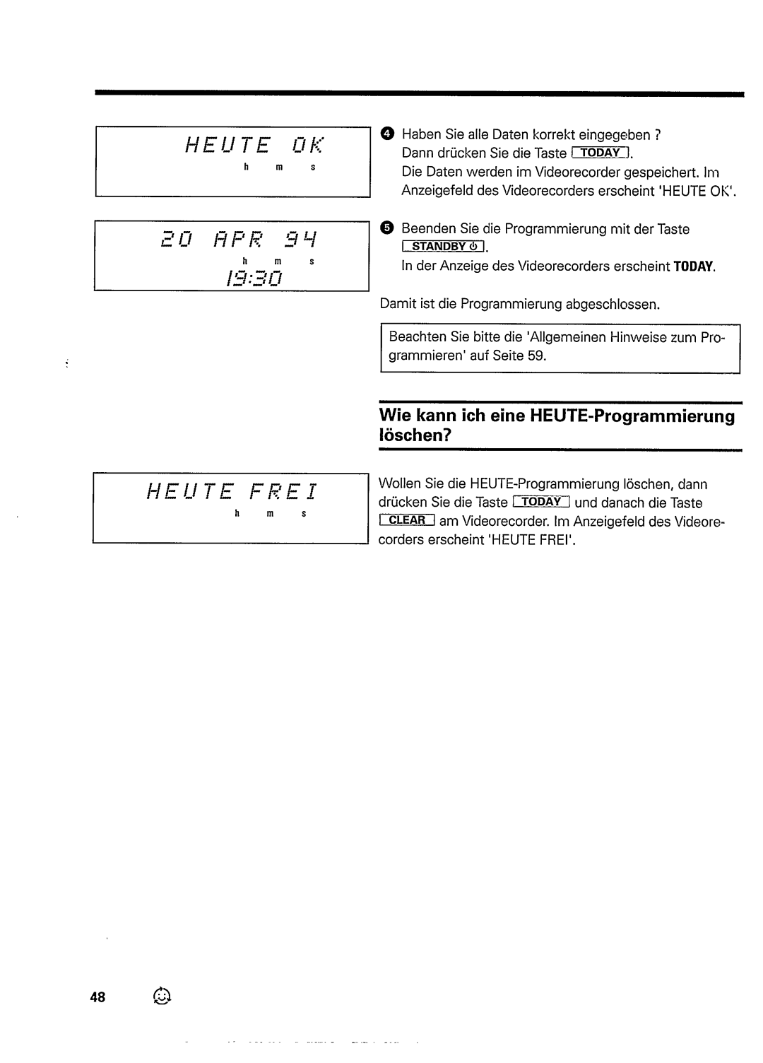 Philips VR948 manual 