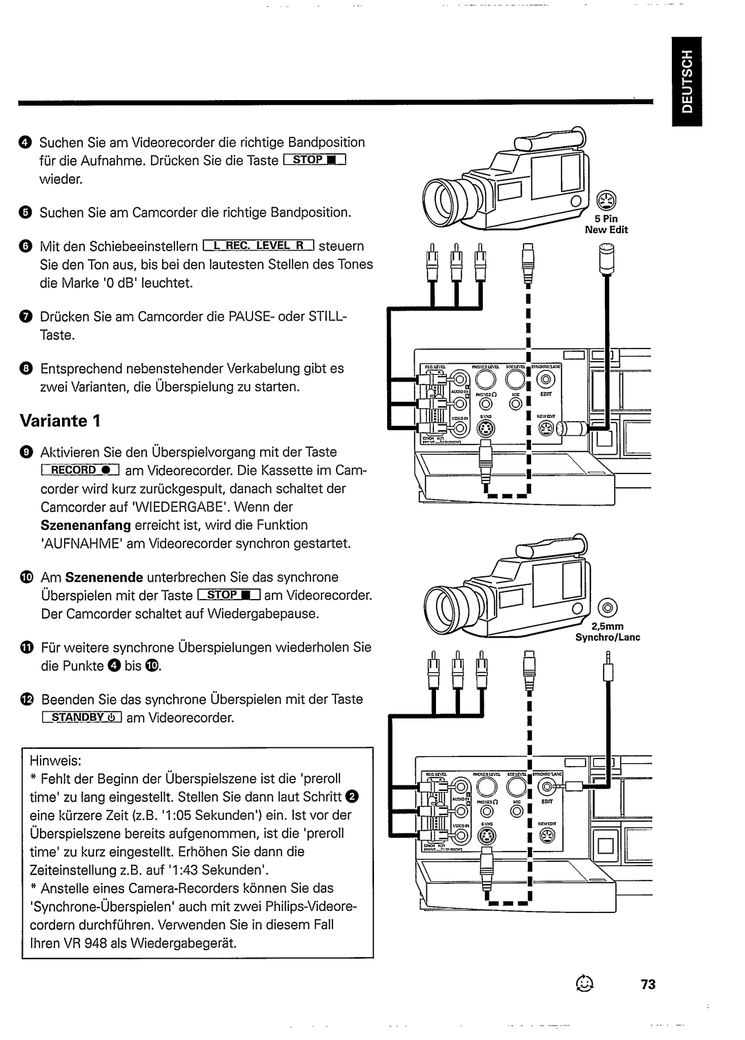 Philips VR948 manual 