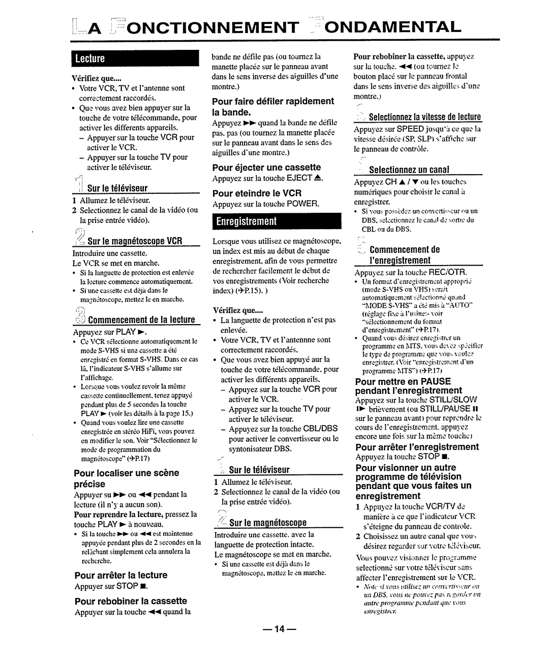 Philips VR950 manual 