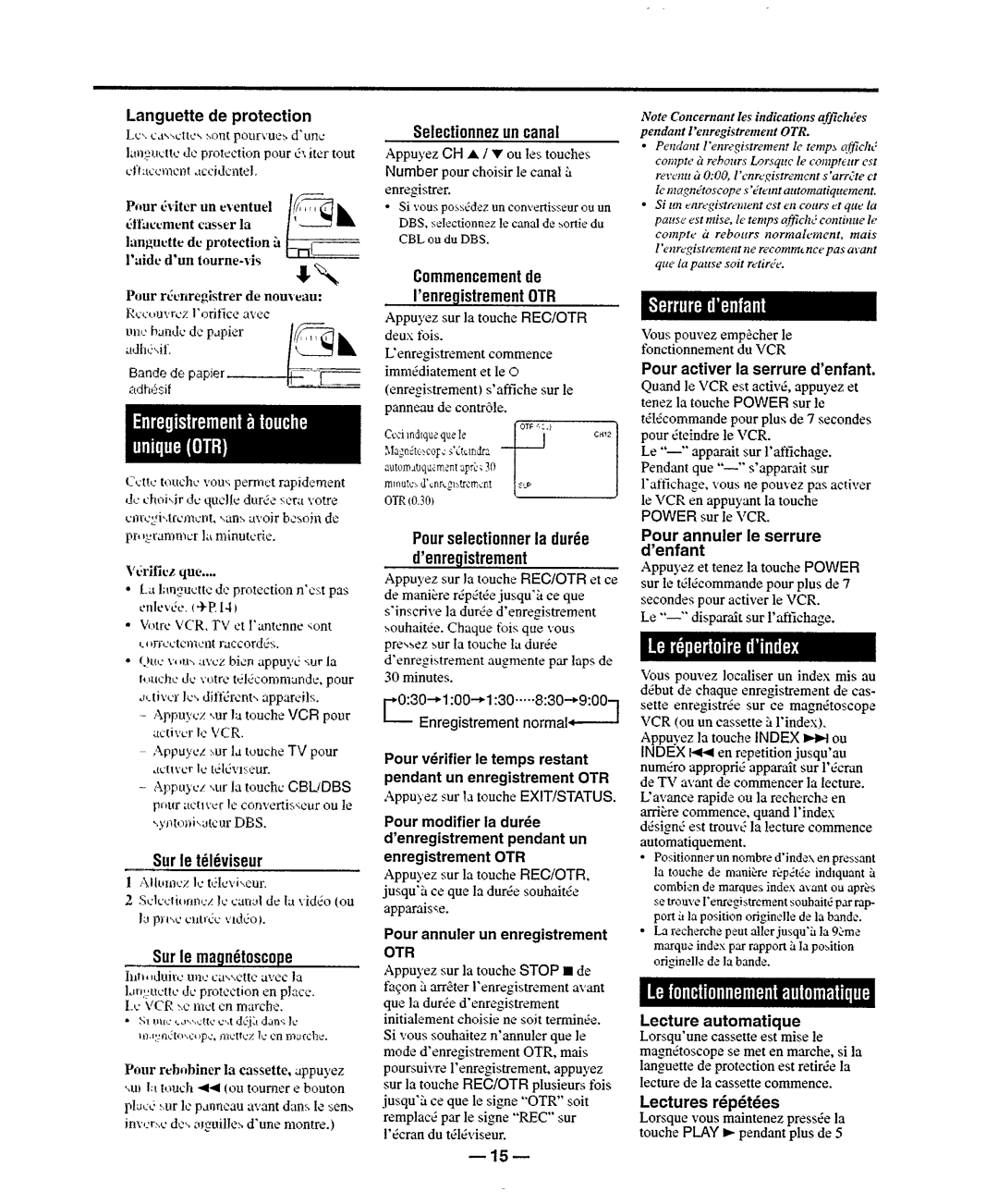 Philips VR950 manual 