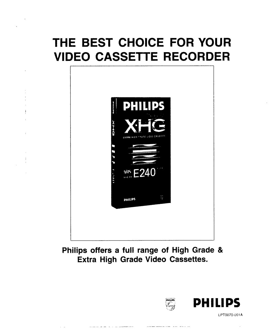 Philips VR950 manual 