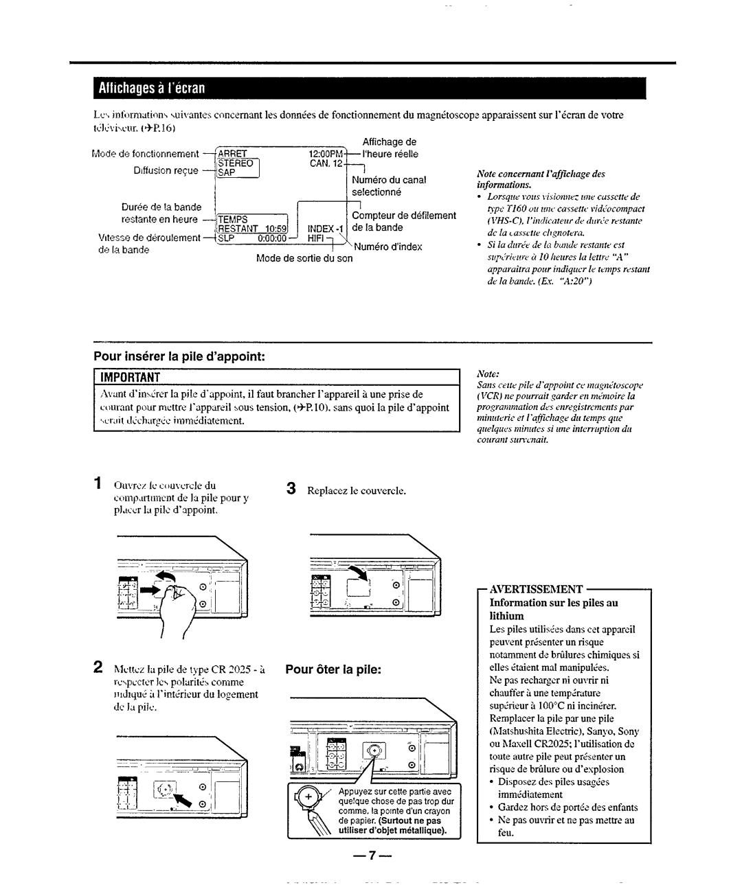 Philips VR950 manual 