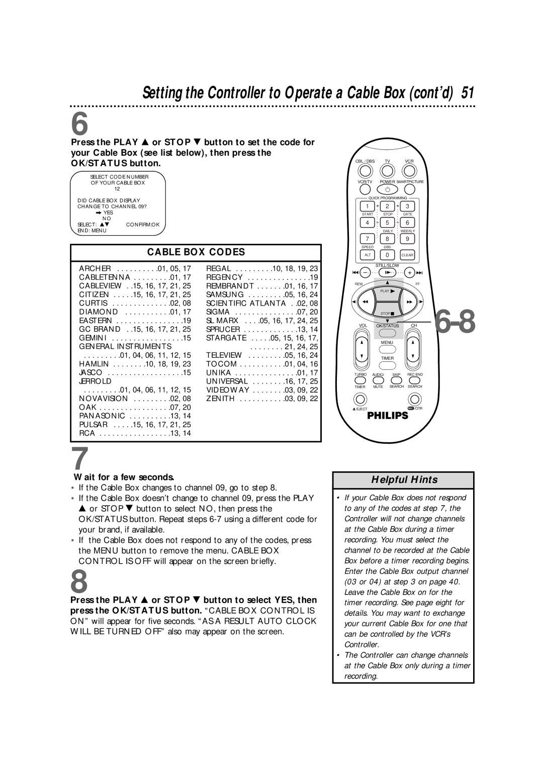 Philips VR960BPH owner manual Wait for a few seconds, Recording 