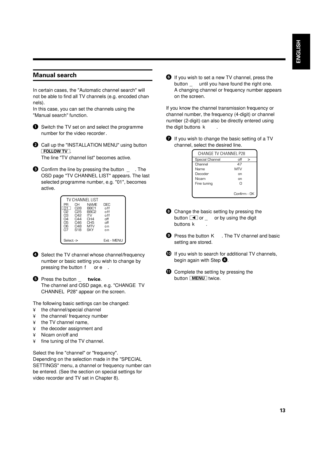 Philips VR969/05 operating instructions Manual search 