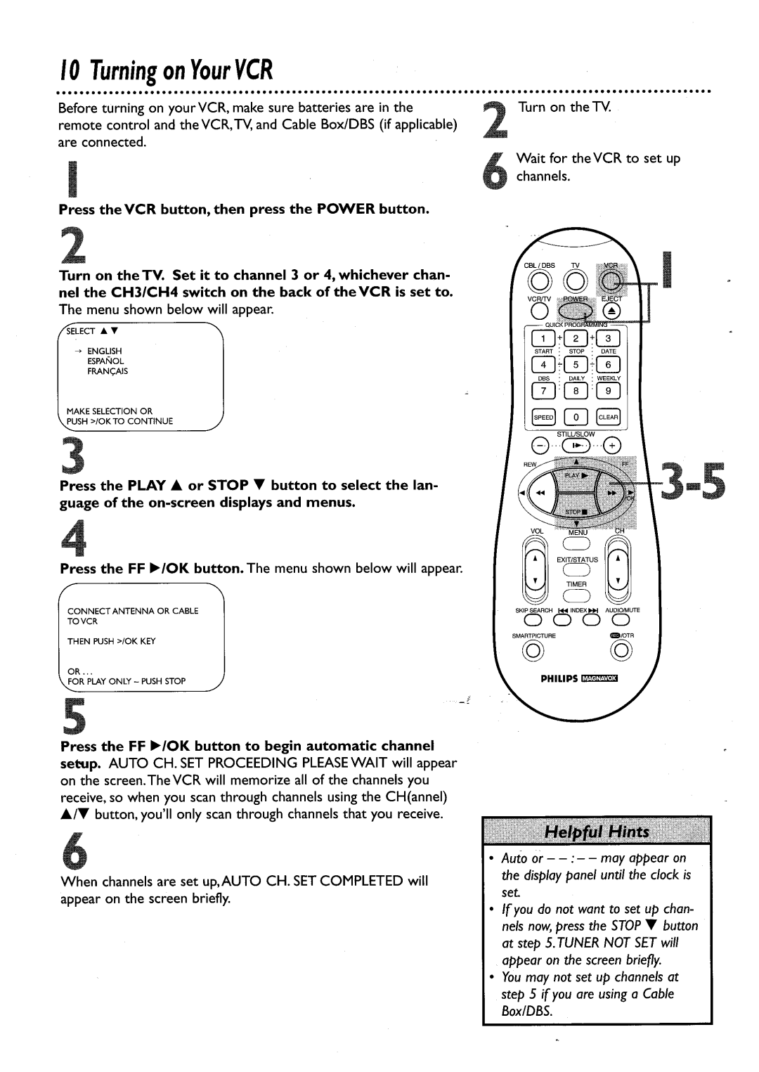 Philips VRA456AT, VRA656AT manual 