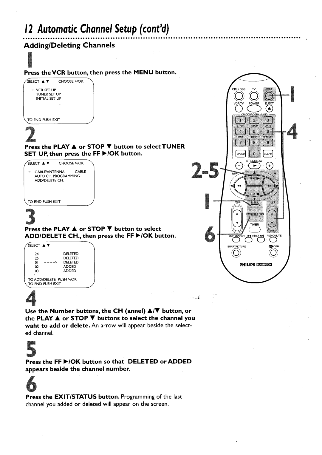 Philips VRA456AT, VRA656AT manual 