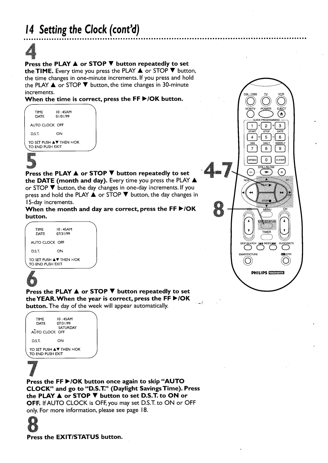 Philips VRA456AT, VRA656AT manual 