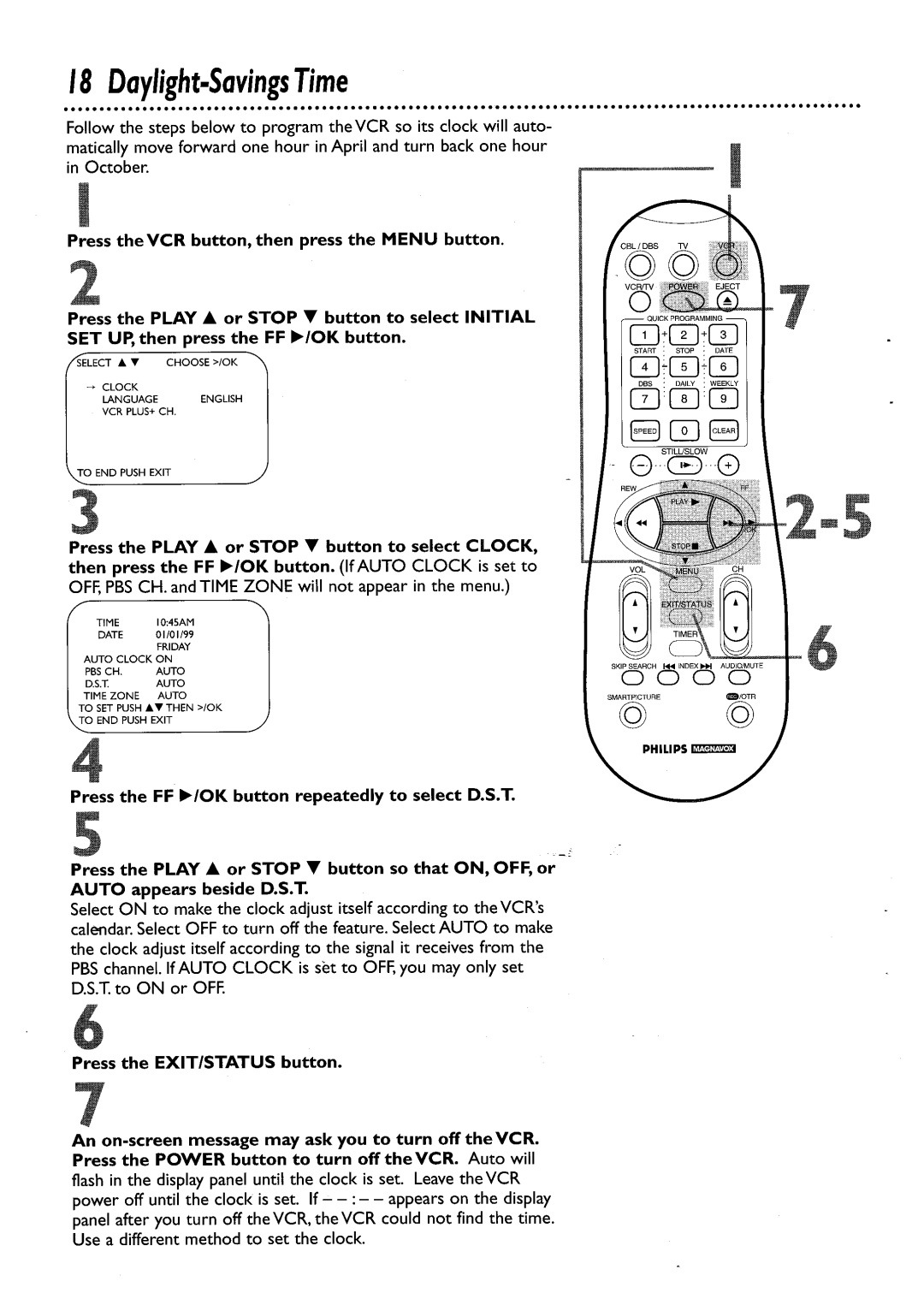 Philips VRA456AT, VRA656AT manual 