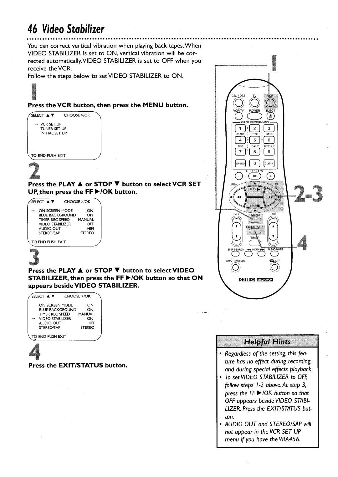 Philips VRA456AT, VRA656AT manual 