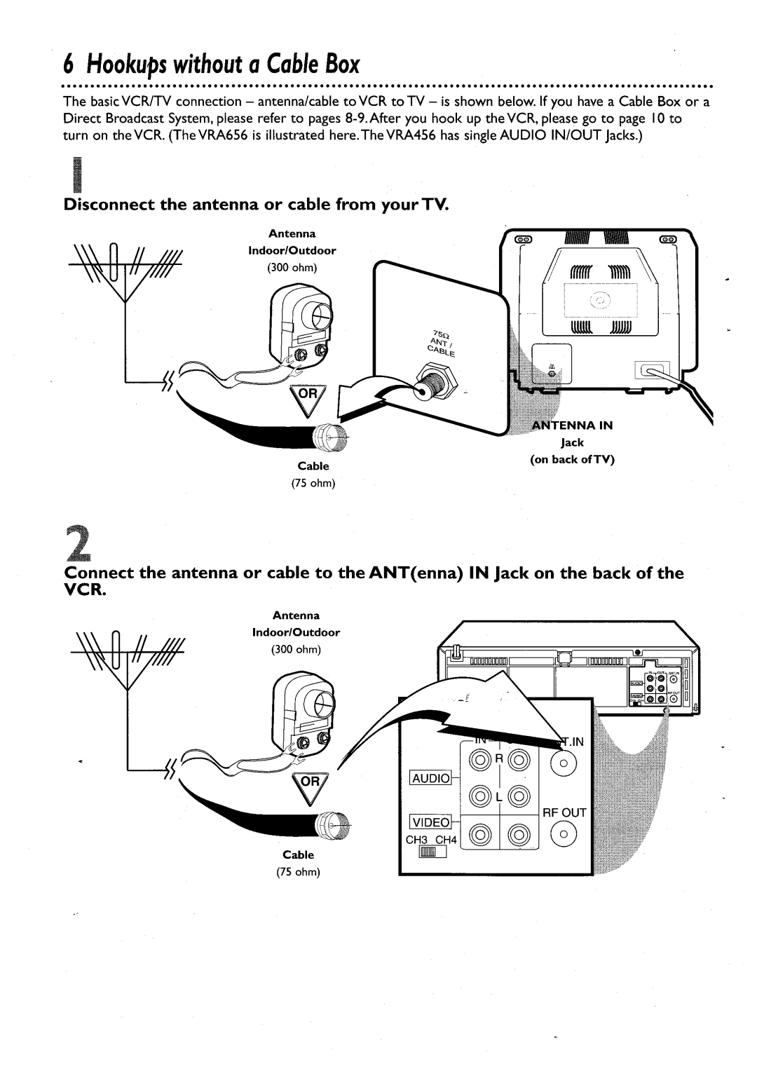 Philips VRA456AT, VRA656AT manual 