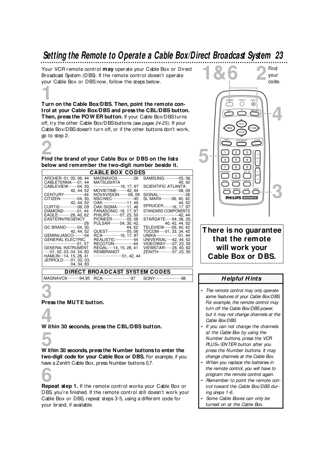 Philips VRA631AT owner manual 2Find, Your code 