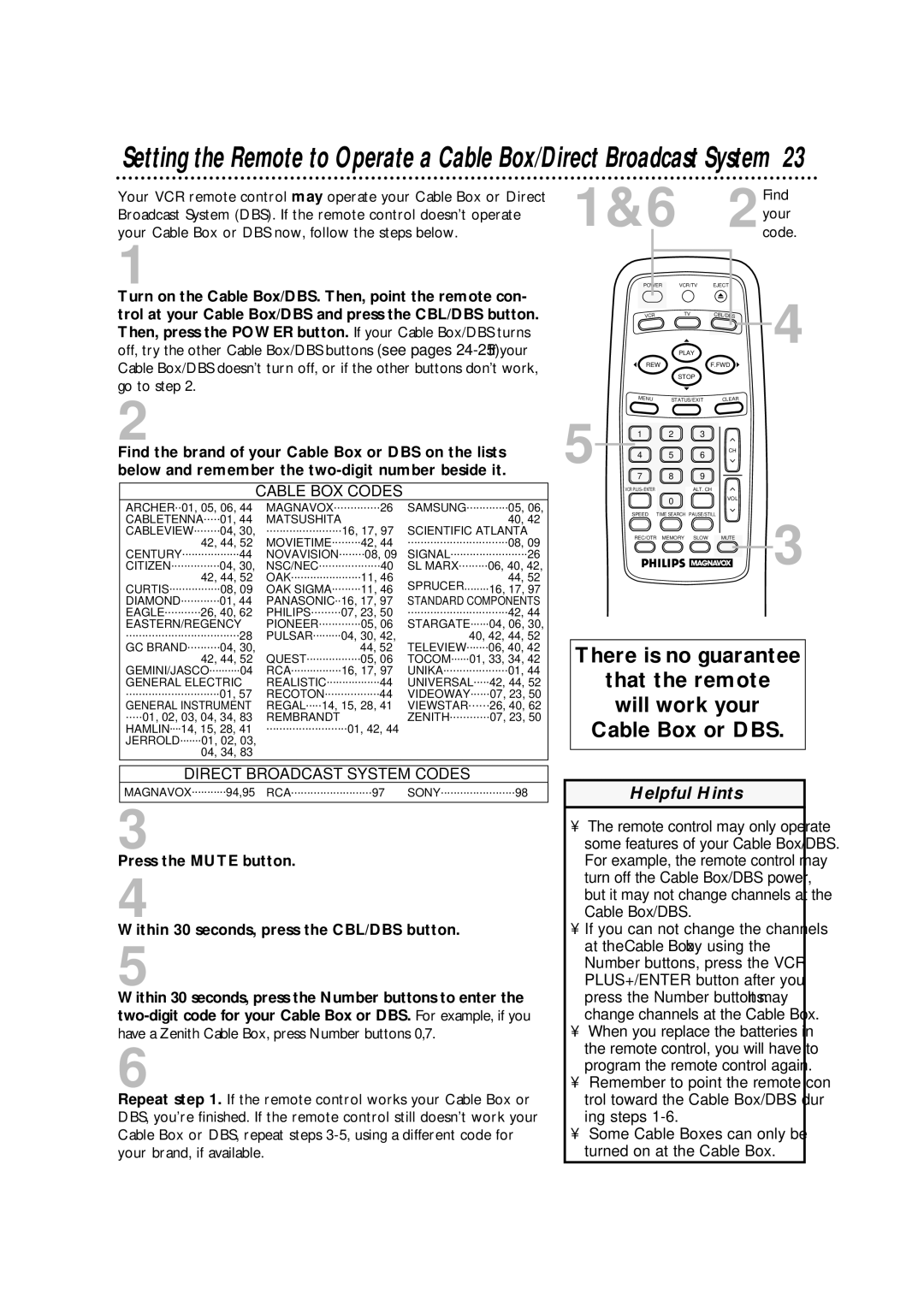 Philips VRA633AT owner manual 2Find, Your code 