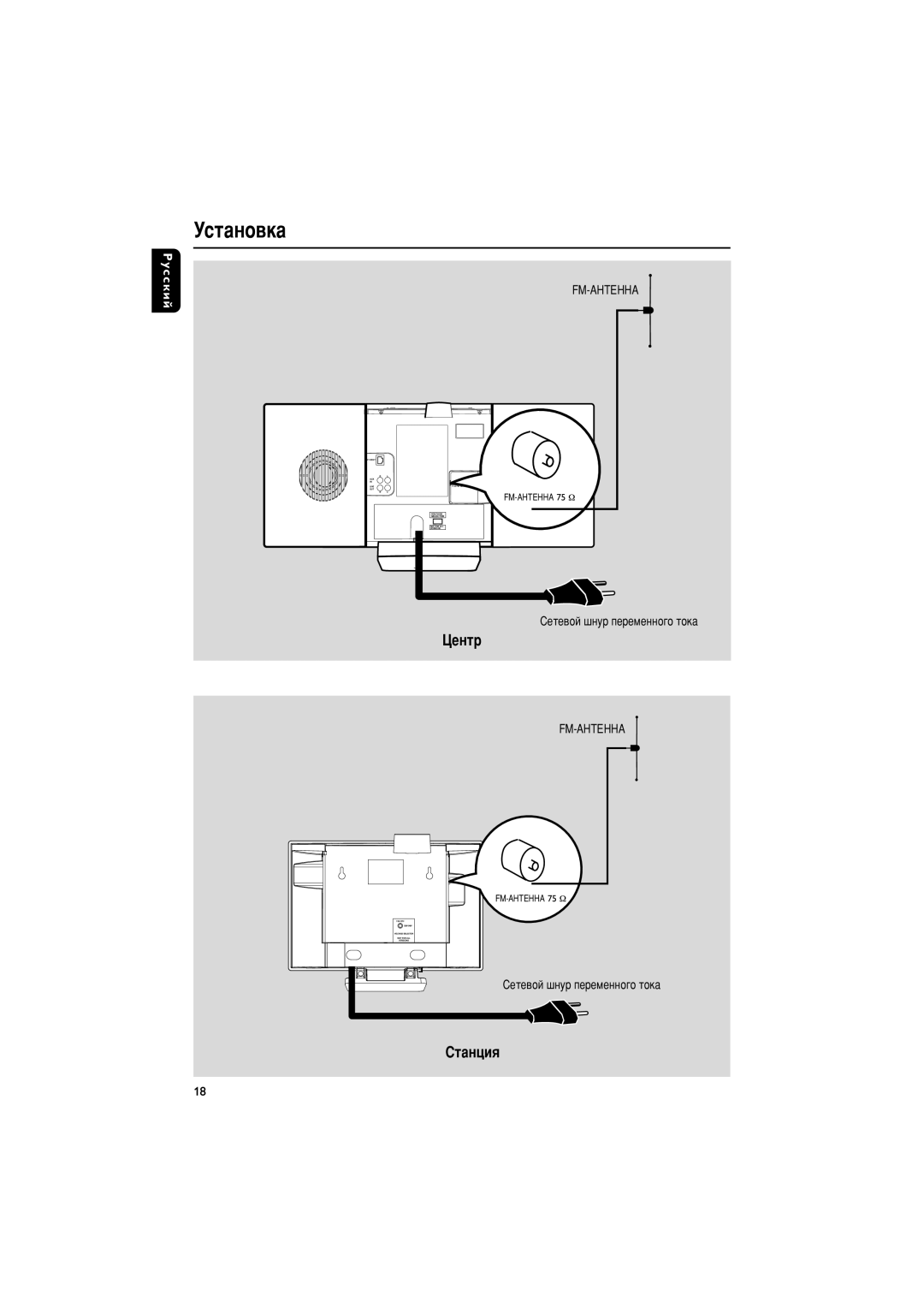 Philips WACS700 manual Ìòú‡Ìó‚Í‡, Ñâìú, ËÚ‡ÌˆËﬂ, FM-ÄçíÖççÄ, Ëâúâ‚Óè ¯Ìû Ôââïâììó„Ó Úóí‡ 