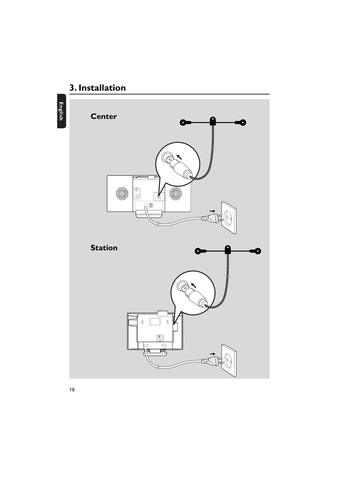 Philips WACS7000, WACS7005 user manual Installation 