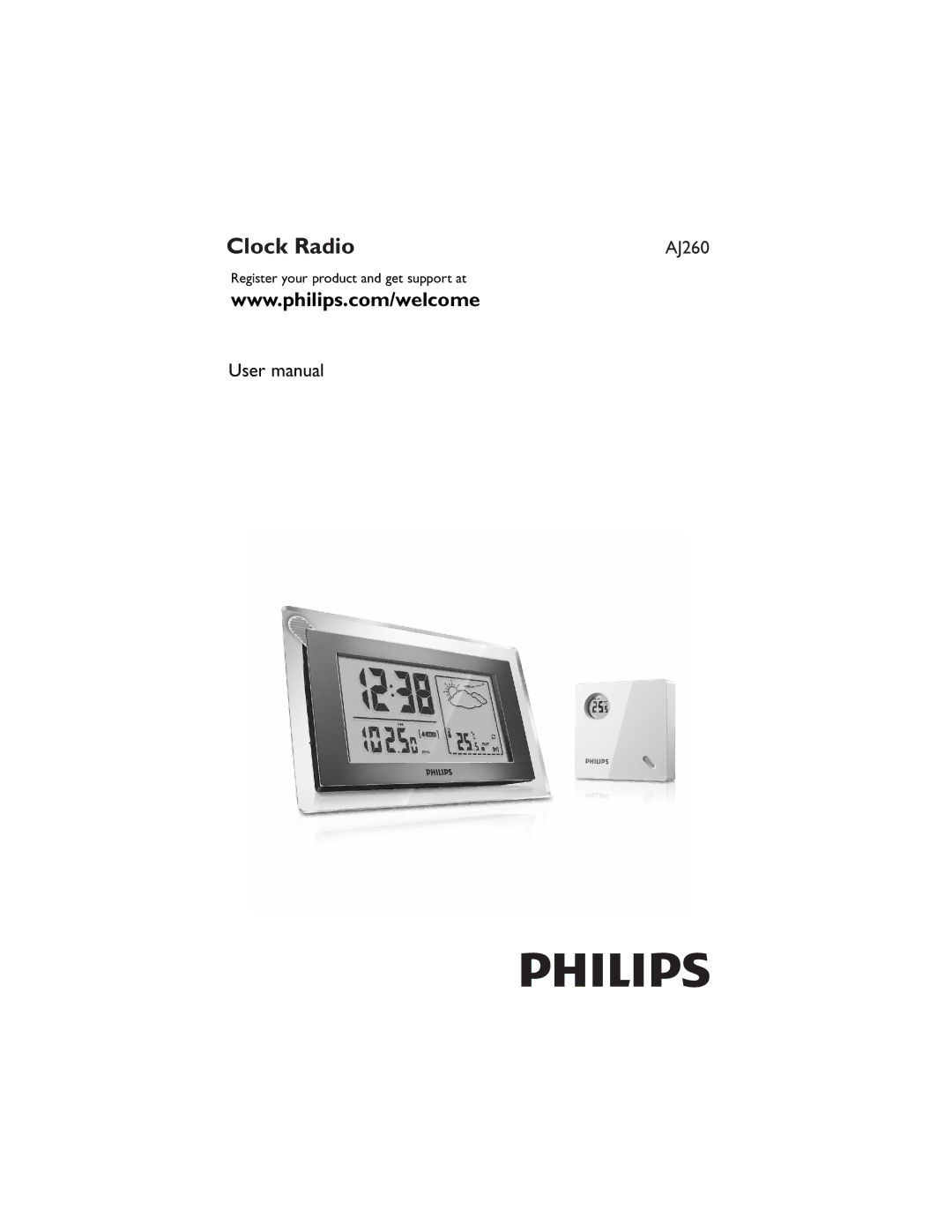 Philips WAJ260 user manual Clock Radio 