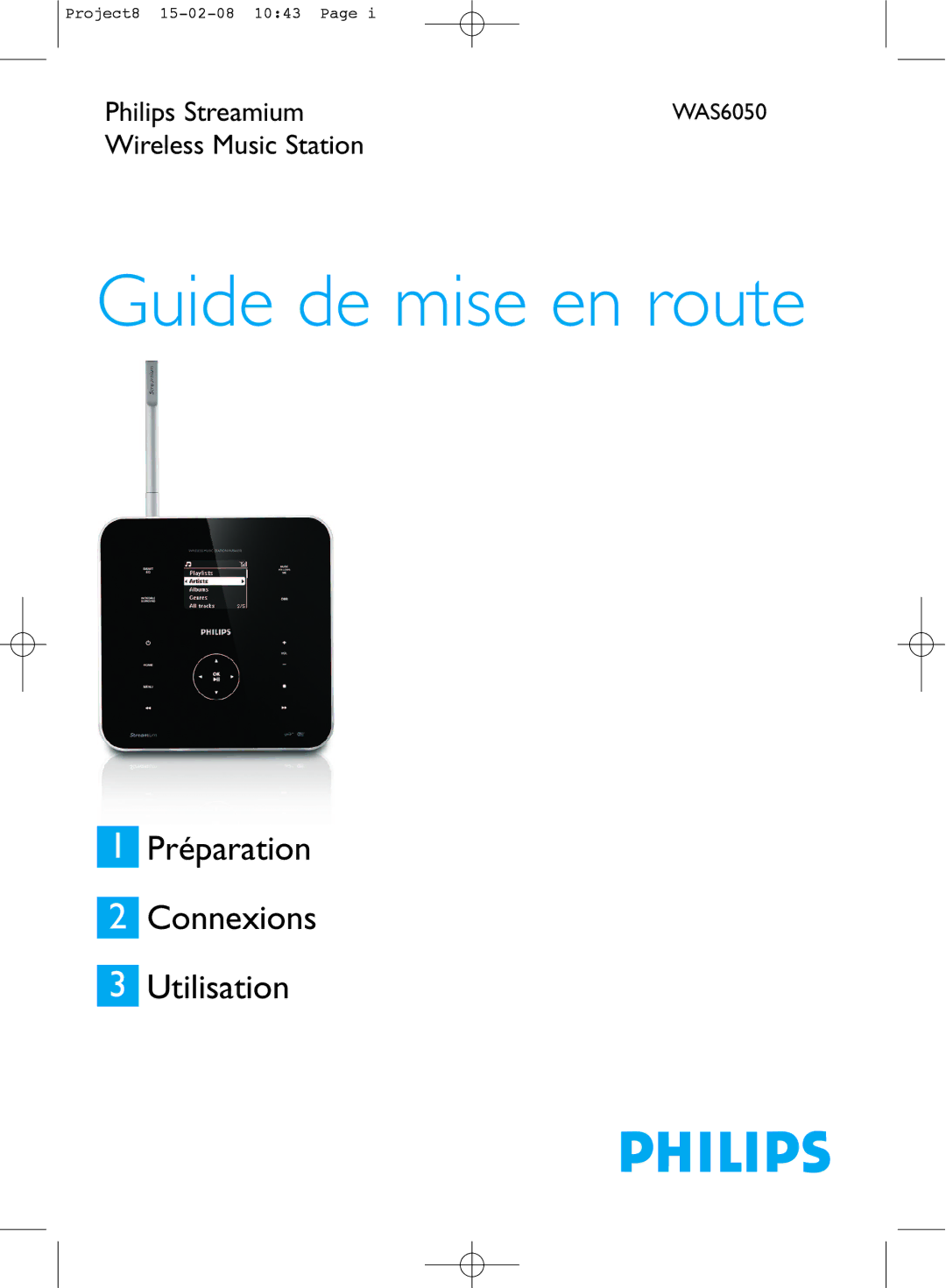 Philips WAS6050 manual Guide de mise en route 