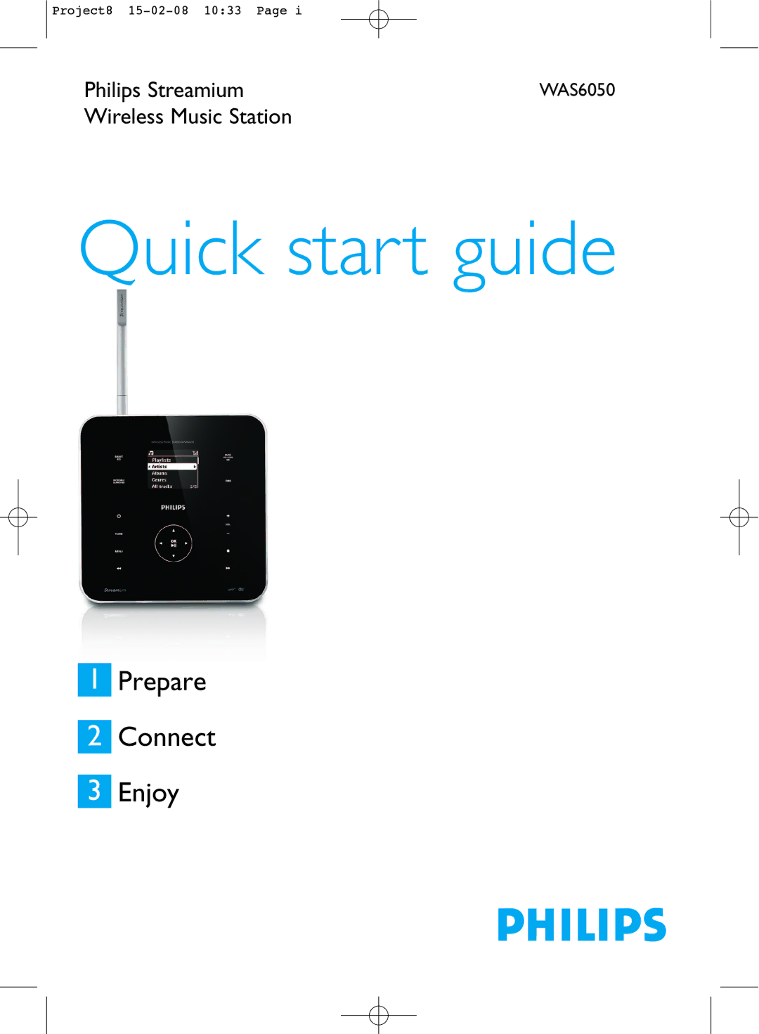 Philips WAS6050 quick start Quick start guide 