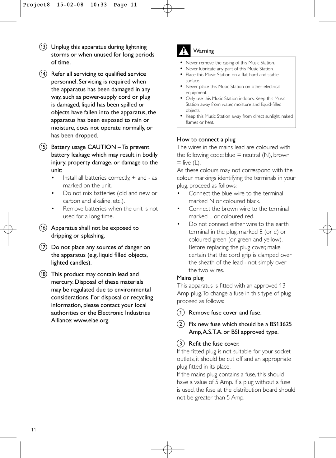 Philips WAS6050 Do not place any sources of danger on, OljkwhgFdqgohv, How to connect a plug, 5HÀWWKHIXVHFRYHU 