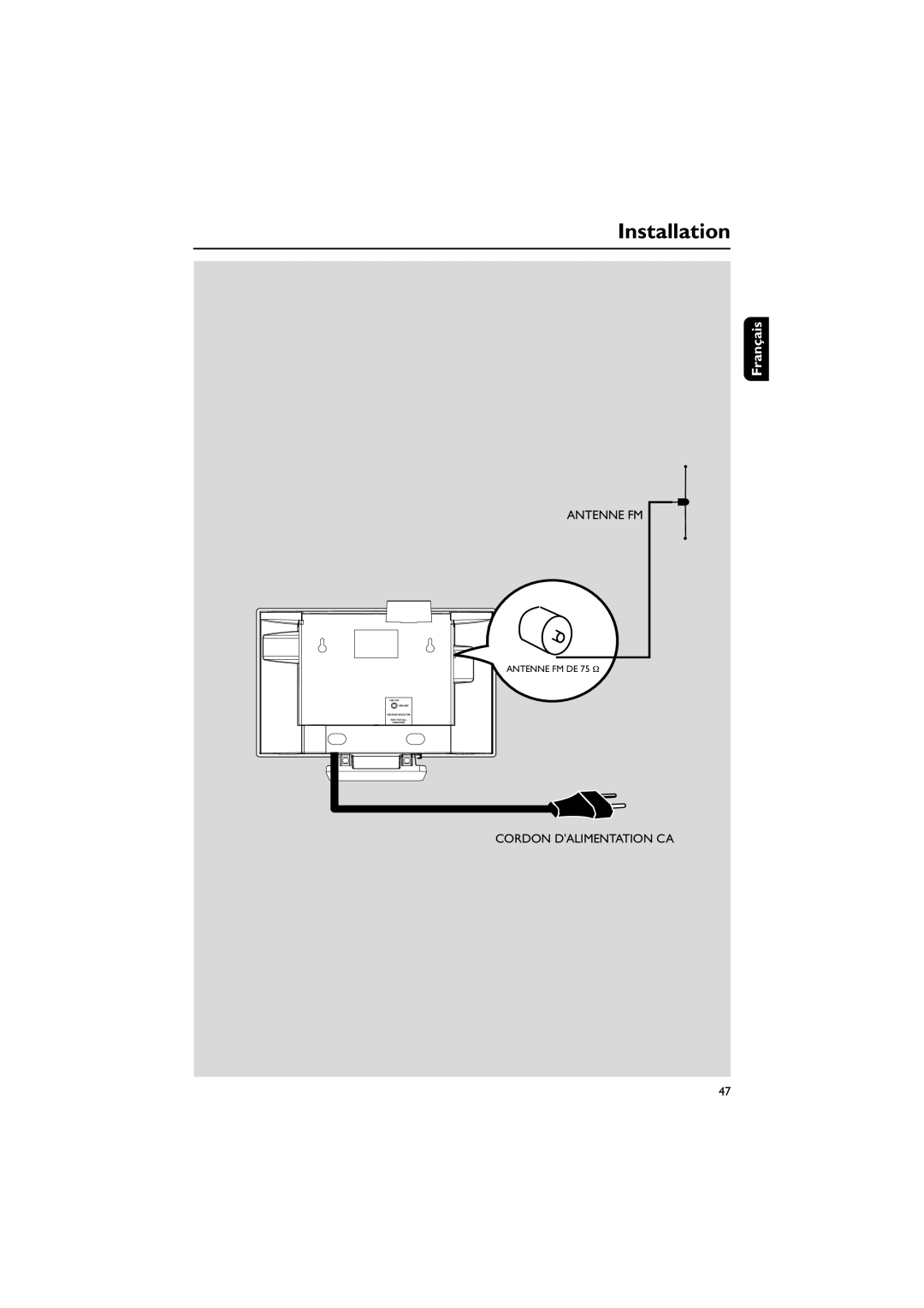 Philips WAS700 owner manual Installation 