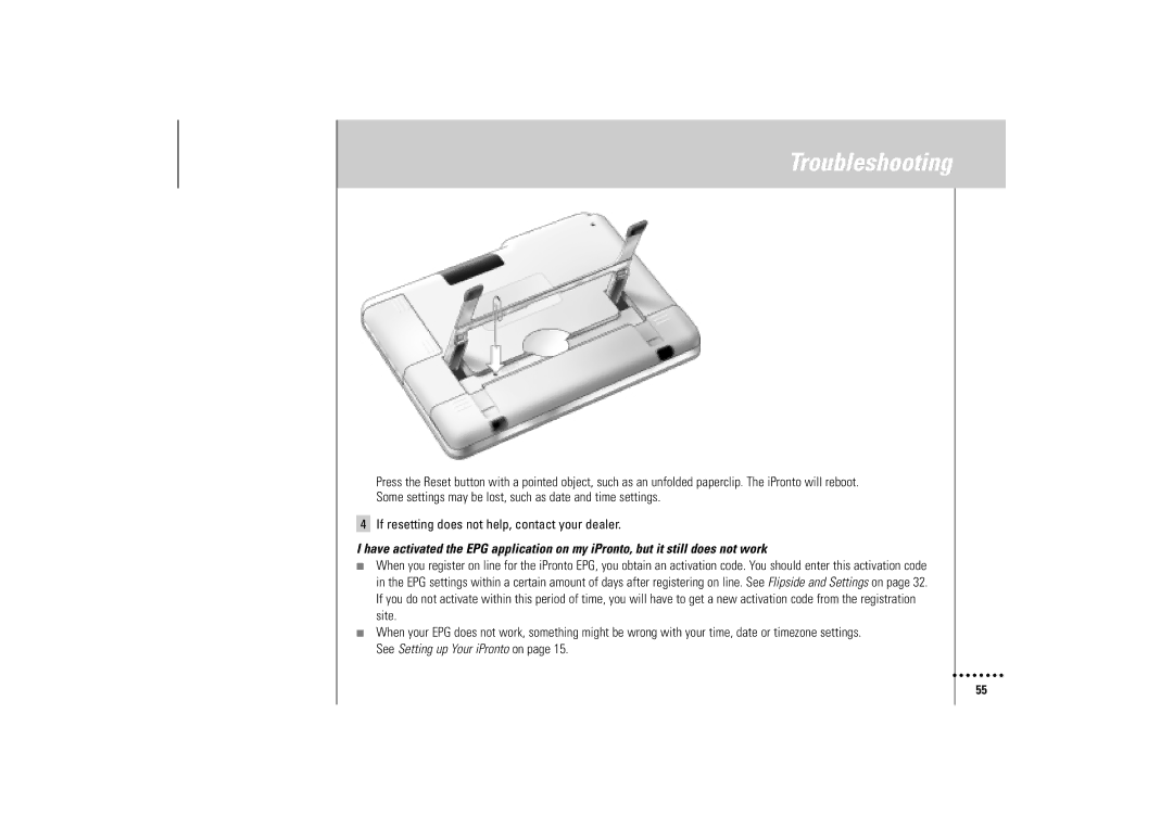 Philips Wireless Equipment Box manual Troubleshooting 