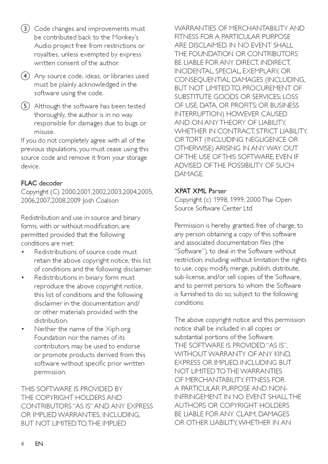 Philips wk10295 user manual Xpat XML Parser 