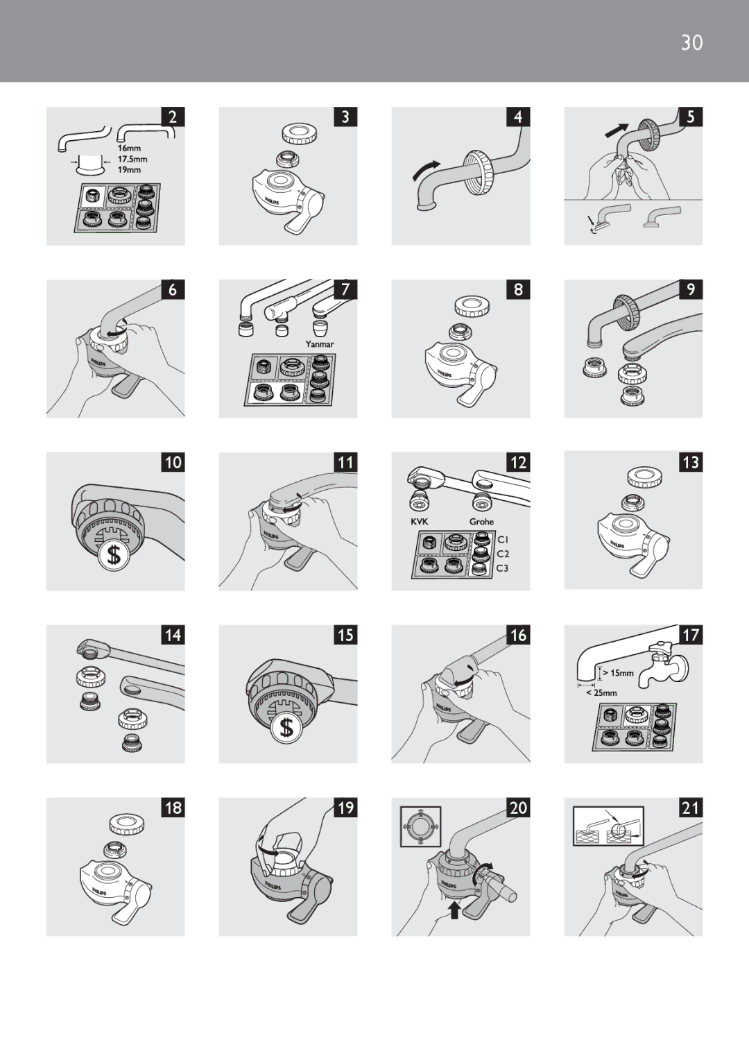 Philips WP3810, WP3811 manual 1011 1415 1819 