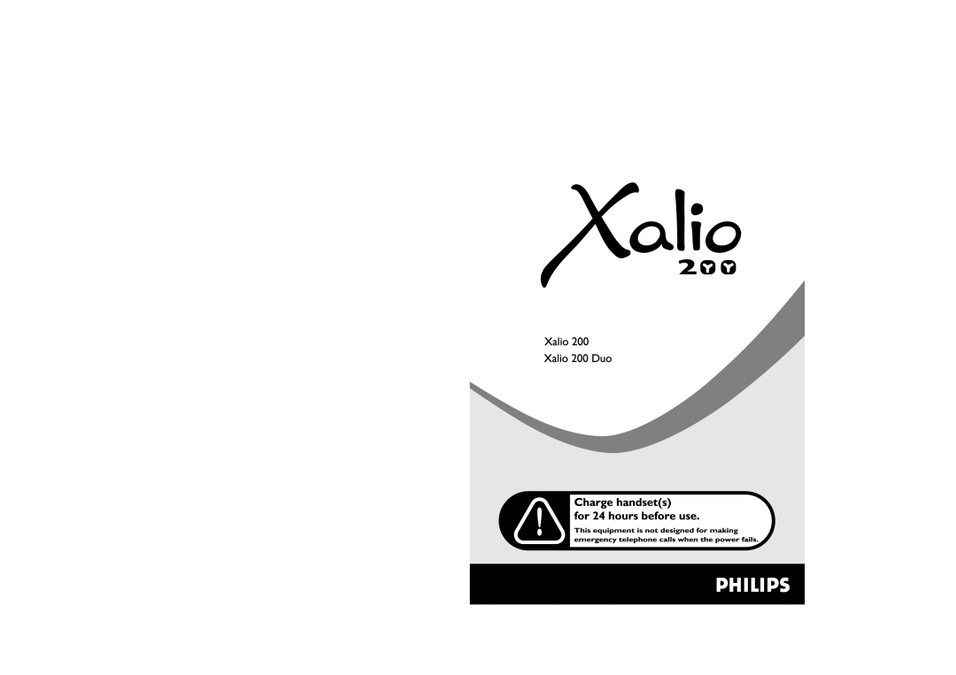 Philips Xalio 200 Duo manual 