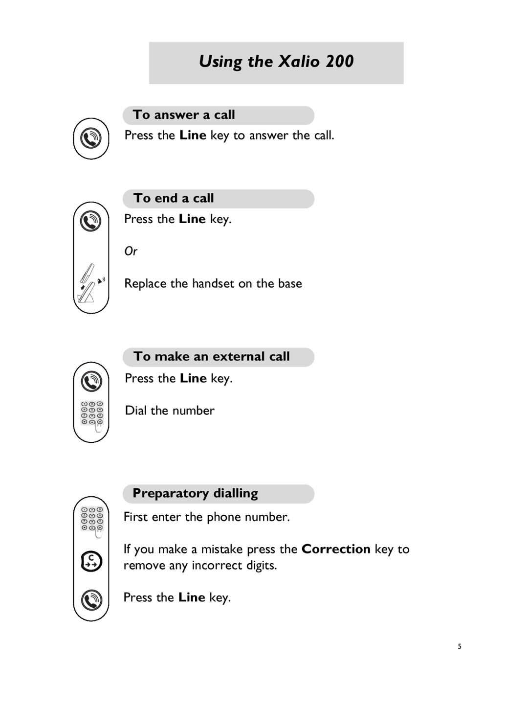 Philips Xalio 200 Duo manual Using the Xalio 